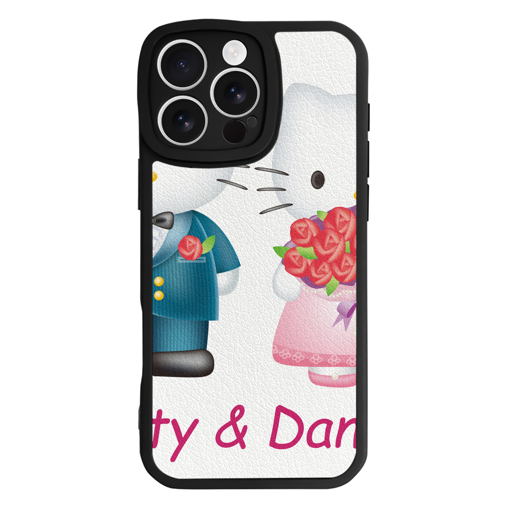 （画像用） Hello Kitty ハローキティ 【iPhone 16シリーズ対応】シリコンスマホケース（レザー調） 材質：シリコン